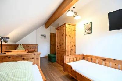 Ein Bett oder Betten in einem Zimmer der Unterkunft Ferienappartement Royer