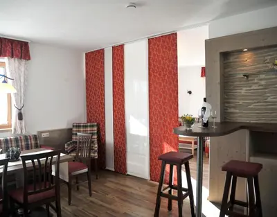 Ein Sitzbereich in der Unterkunft Landhaus Katharina