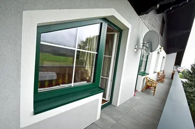 Ein Balkon oder eine Terrasse in der Unterkunft Almblick Energiequelle