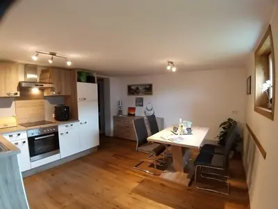 Küche/Küchenzeile in der Unterkunft APPARTEMENT Michael