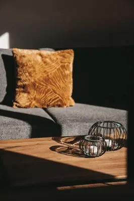 Ein Sitzbereich in der Unterkunft Tanners Chalet Apartments