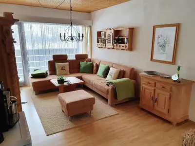 Ein Sitzbereich in der Unterkunft Apartment Tauplitz Kulmhof