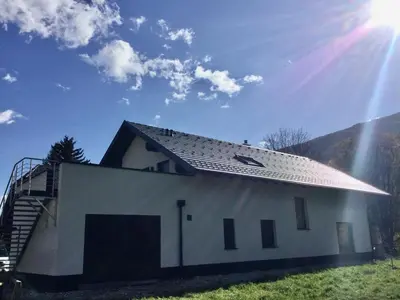 Das Gebäude in dem sich die Ferienwohnung befindet
