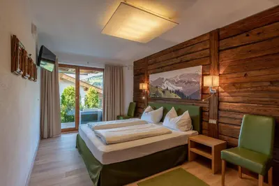 Ein Bett oder Betten in einem Zimmer der Unterkunft Haus Widmoos