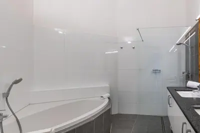 Ein Badezimmer in der Unterkunft Haus Widmoos