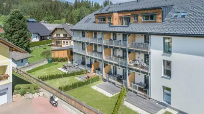 Das Gebäude in dem sich die Ferienwohnung befindet