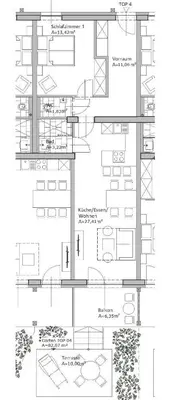 Grundriss der Unterkunft Apartment Ski&Nature 