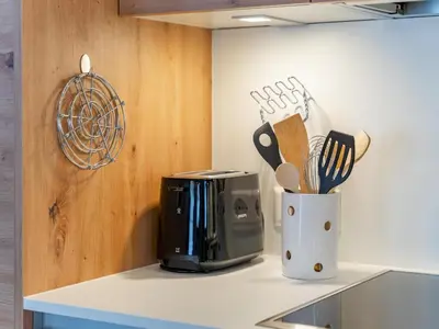 Küche/Küchenzeile in der Unterkunft Haus Enzian