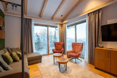 TV/Unterhaltungsangebot in der Unterkunft Höflehner Premium Eco Lodge