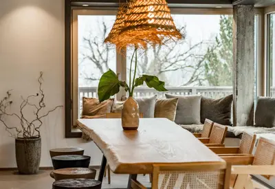 Ein Sitzbereich in der Unterkunft CHILL HOUSE