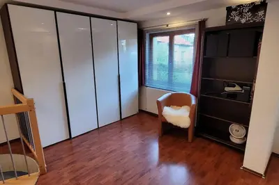Küche/Küchenzeile in der Unterkunft Wohnung mit Garten, Sauna und Infrarotkabine