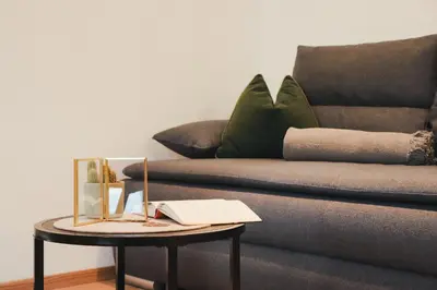 Ein Sitzbereich in der Unterkunft Imi Appartement