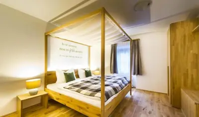 Ein Bett oder Betten in einem Zimmer der Unterkunft Himmlisch Urlauben in Pichl