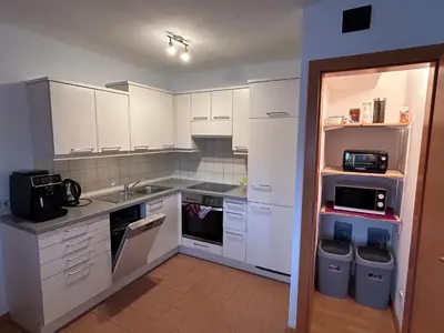 Küche/Küchenzeile in der Unterkunft Ferienwohnung Lechnerhof