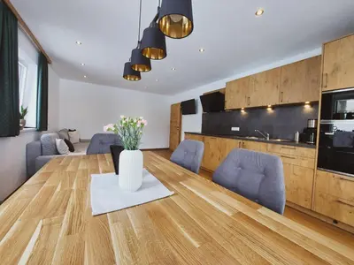Küche/Küchenzeile in der Unterkunft Appartement Waldplatzl