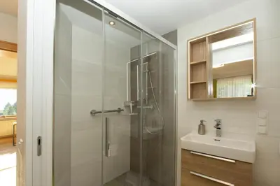 Ein Badezimmer in der Unterkunft Appartementhaus Radstadt