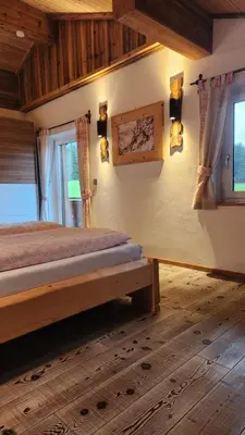Ein Bett oder Betten in einem Zimmer der Unterkunft Apartment Eckstoa