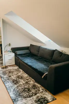Ein Sitzbereich in der Unterkunft A cozy home away from home