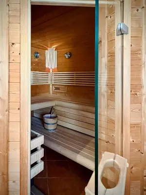 Ein Badezimmer in der Unterkunft Bioblockhaus Katschberg