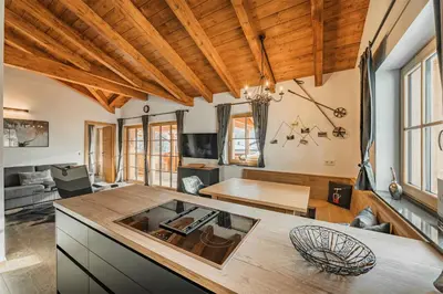 TV/Unterhaltungsangebot in der Unterkunft Dachstein West Apartment T5