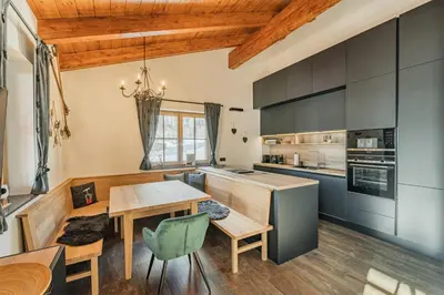 Küche/Küchenzeile in der Unterkunft Dachstein West Apartment T5