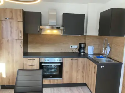 Küche/Küchenzeile in der Unterkunft Appartement Baier