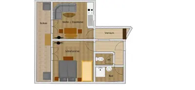 Grundriss der Unterkunft Forsterhof