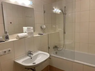 Ein Badezimmer in der Unterkunft Almlodge Flachau