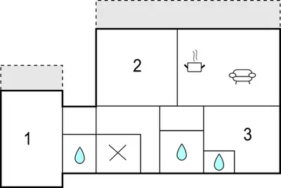 Grundriss der Unterkunft Gemuetliche Ferienwohnung