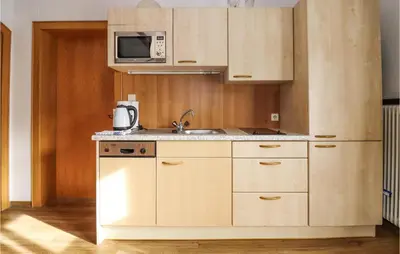 Küche/Küchenzeile in der Unterkunft Gemuetliche Ferienwohnung