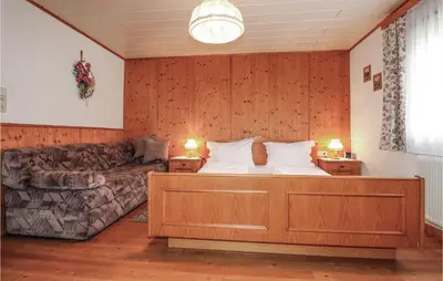 Ein Bett oder Betten in einem Zimmer der Unterkunft Gemuetliche Ferienwohnung