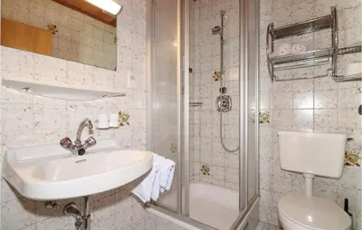 Ein Badezimmer in der Unterkunft Gemuetliche Ferienwohnung