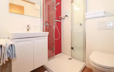 Ein Badezimmer in der Unterkunft Gemuetliche Ferienwohnung