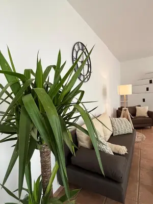 Ein Sitzbereich in der Unterkunft Ferienwohnung Broschek