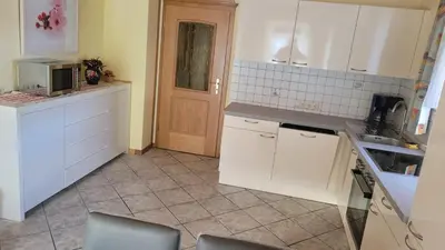 Küche/Küchenzeile in der Unterkunft Gästehaus Raab
