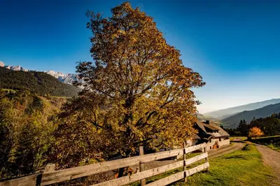 Naturlandschaft in der Nähe des Ferienhauses