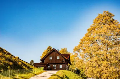 Naturlandschaft in der Nähe des Ferienhauses