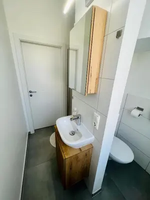 Ein Badezimmer in der Unterkunft Jainzen Einzimmerferienwohnung mitten im Zentrum