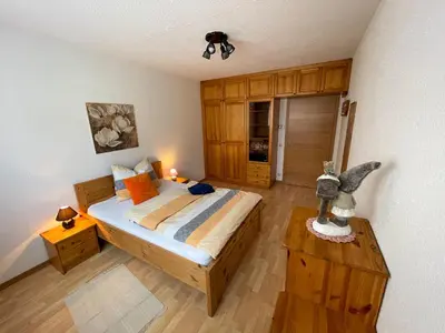 Ein Bett oder Betten in einem Zimmer der Unterkunft Ferienwohnung Lena