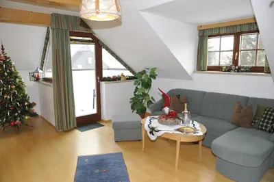 Ein Sitzbereich in der Unterkunft Landhaus Gartler