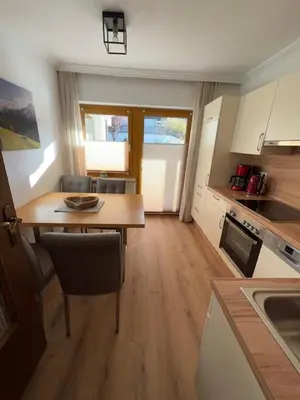 Küche/Küchenzeile in der Unterkunft Sonnhang Apartment Unterkofler