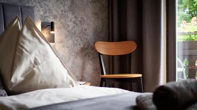 Ein Bett oder Betten in einem Zimmer der Unterkunft Jeff's - Rooms with a mountain view