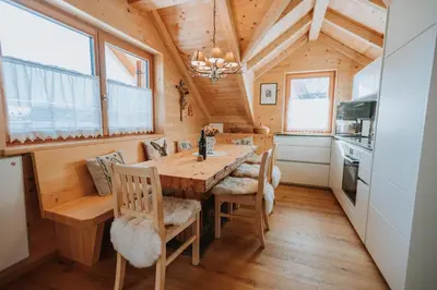 Küche/Küchenzeile in der Unterkunft Chalet Aconitum