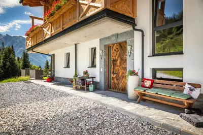 Ein Balkon oder eine Terrasse in der Unterkunft Taurachhof Astlehen