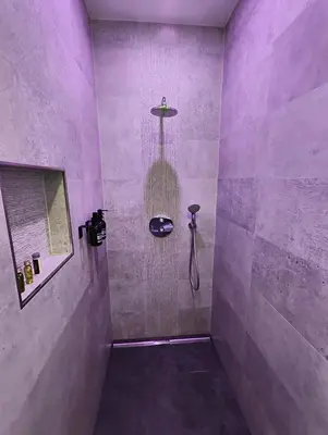 Ein Badezimmer in der Unterkunft Unterschlupf