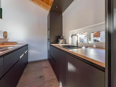 Küche/Küchenzeile in der Unterkunft Grebenzen Lodge Prinz