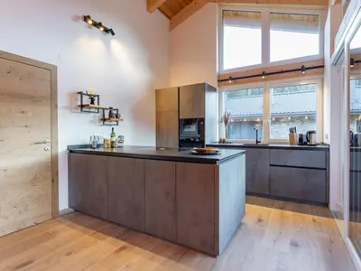 Küche/Küchenzeile in der Unterkunft Grebenzen Lodge Hirsch