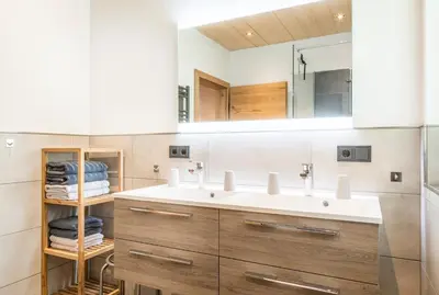 Ein Badezimmer in der Unterkunft Appartement Bergpanorama Brandegg