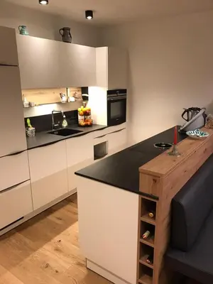 Küche/Küchenzeile in der Unterkunft Ferienwohnung Talbach