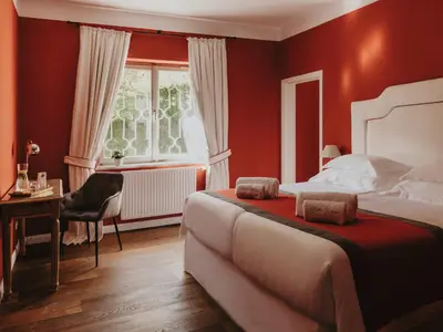 Ein Bett oder Betten in einem Zimmer der Unterkunft Villa Weiss